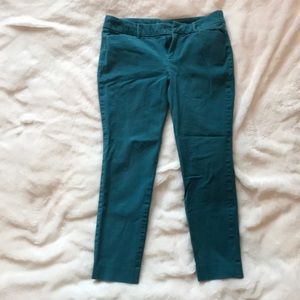 COPY - old navy teal pixie size 8 ankle cut blue